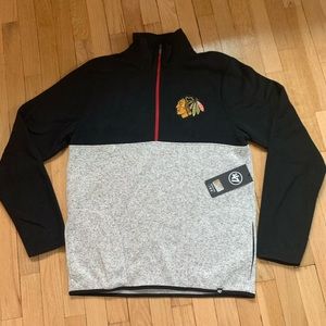 Chicago Blackhawks Fleece 1/2 Zip - NWT